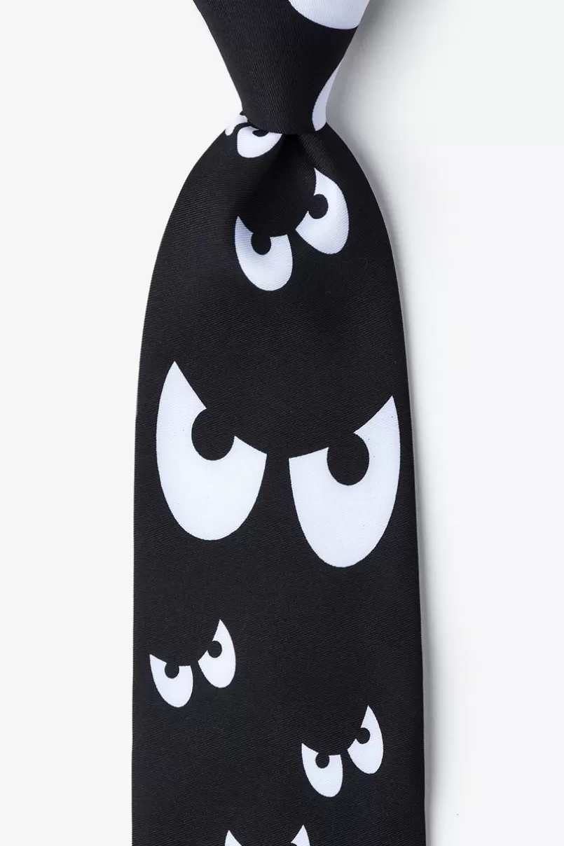 Ties Spooks and Ghouls Black Tie Clearance