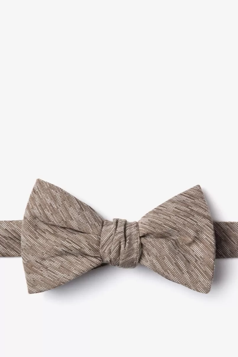 Ties Springfield Beige Self-Tie Bow Tie Flash Sale