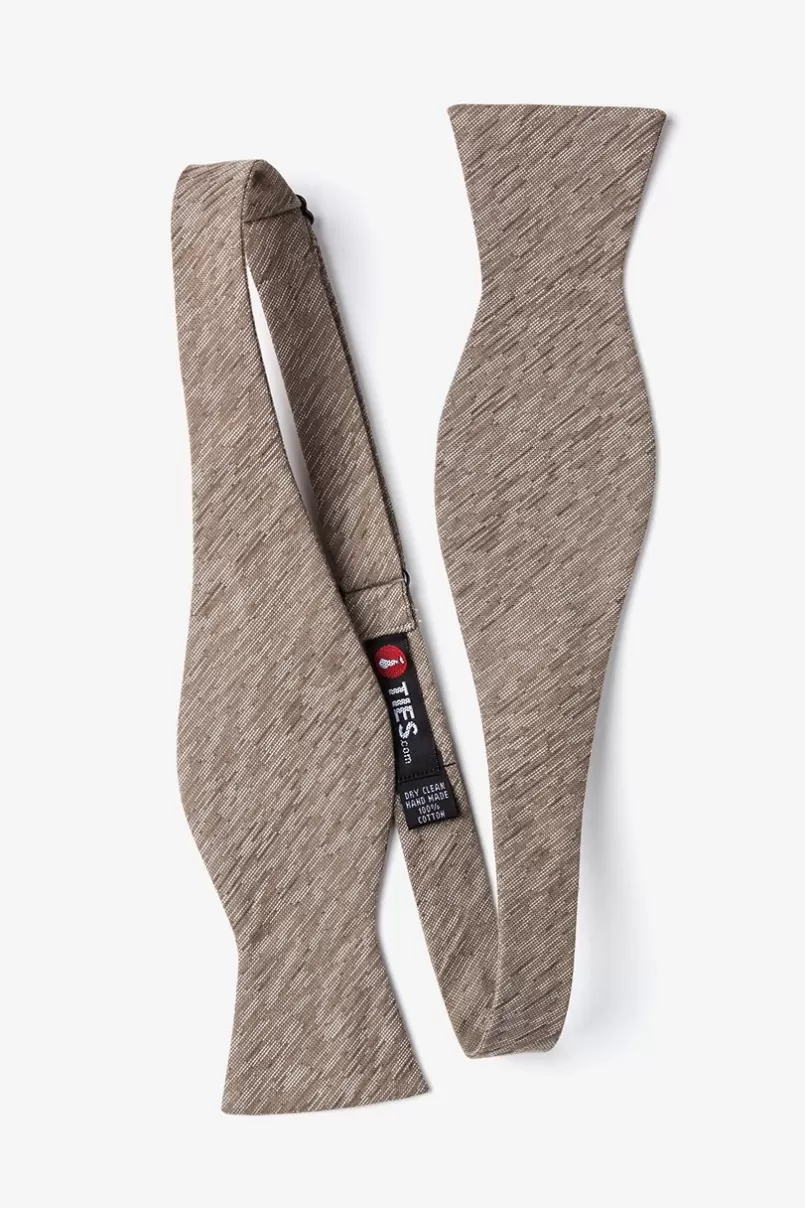 Ties Springfield Beige Self-Tie Bow Tie Flash Sale