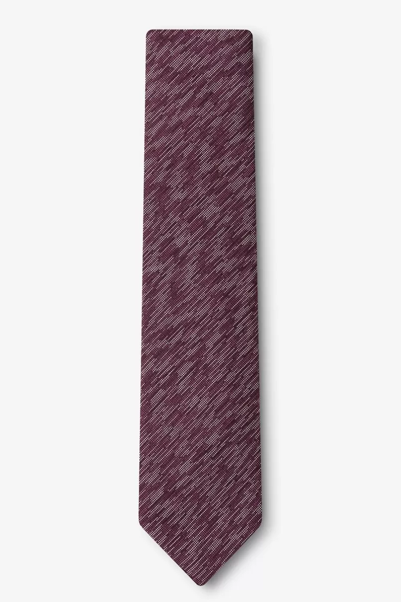 Ties Springfield Skinny Tie Maroon Cheap