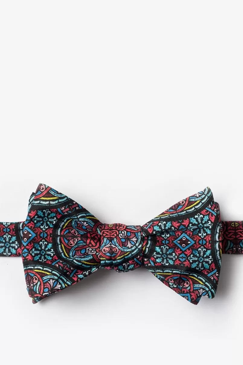 Ties Stained Glass Red Self-Tie Bow Tie Online