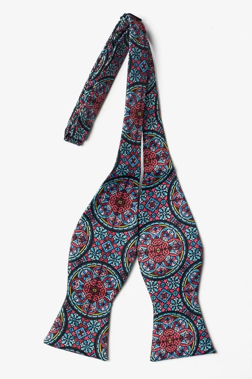 Ties Stained Glass Red Self-Tie Bow Tie Online