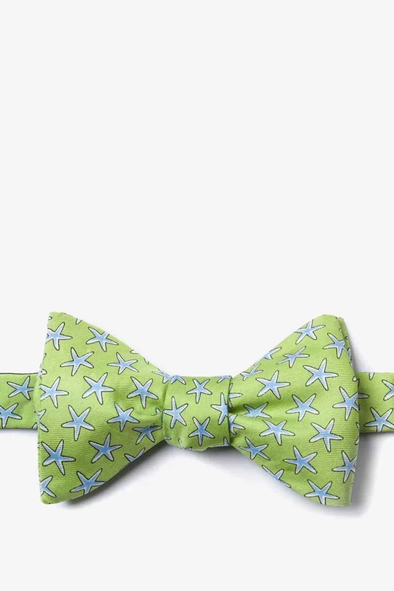 Ties Starfish Green Self-Tie Bow Tie Fashion