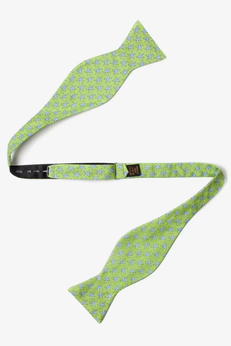 Ties Starfish Green Self-Tie Bow Tie Fashion