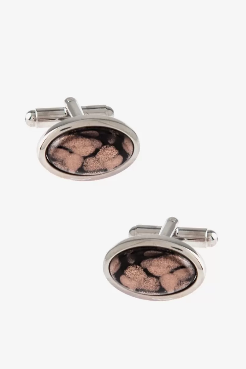 Ties Starry Oval Copper Cufflinks Best