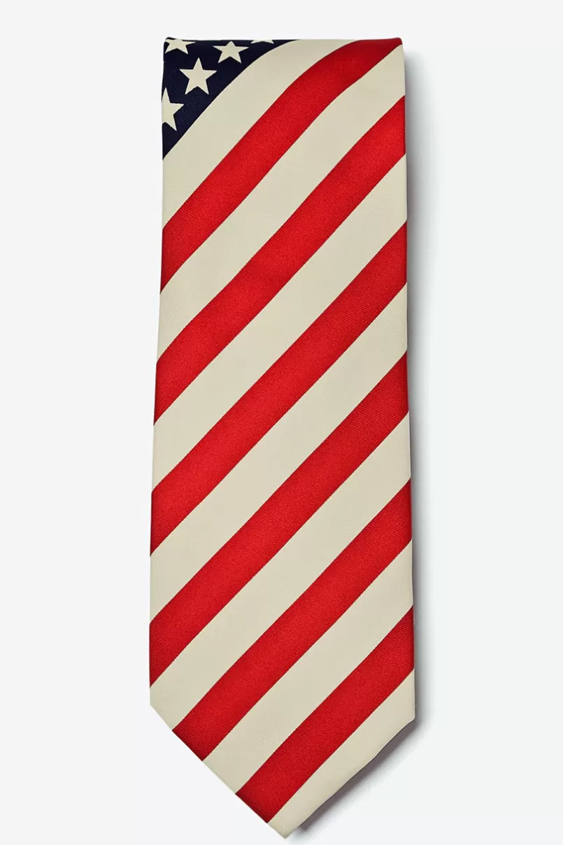 Ties Stars and Stripes Navy Blue Tie Hot