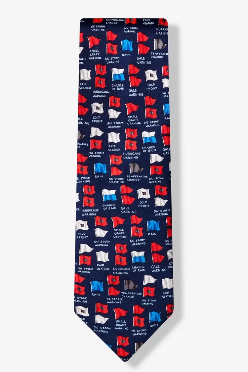 Ties Storms A-Brewin' Navy Blue Tie Store