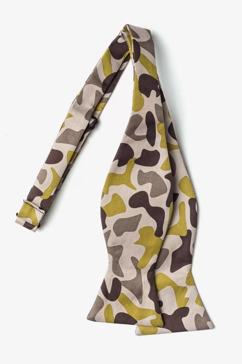 Ties Street Camo Beige Self-Tie Bow Tie Beige&Olive Online