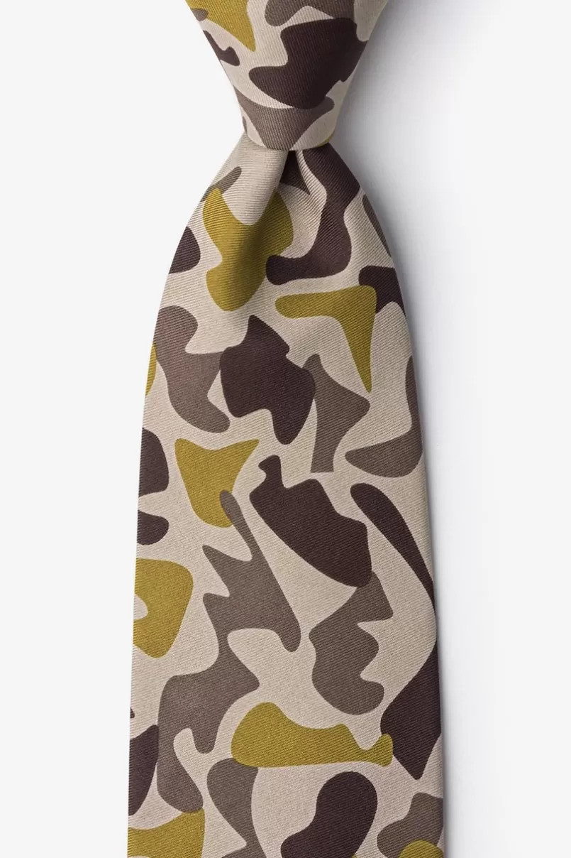 Ties Street Camo Beige Tie Beige&Olive Cheap