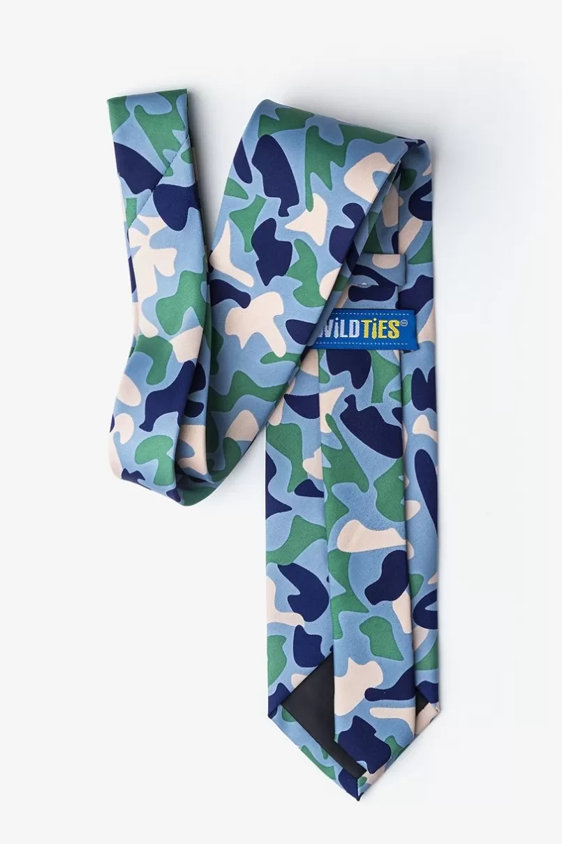 Ties Street Camo Sky Blue Tie SkyBlue&Beige Best