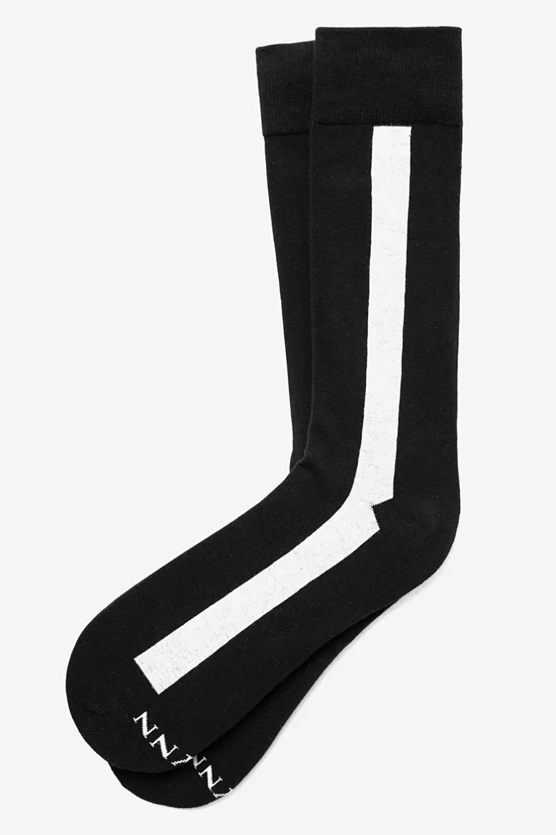 Ties Stripe Hype Sock Black Clearance