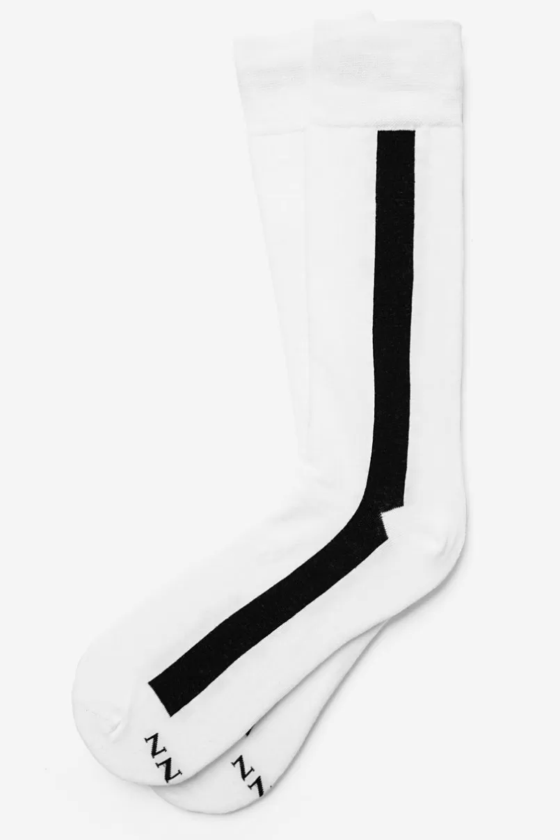 Ties Stripe Hype Sock White Clearance