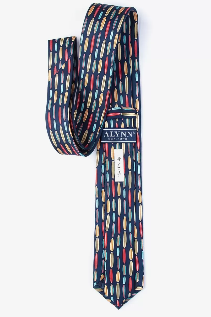 Ties Surf's Up Navy Blue Skinny Tie Clearance