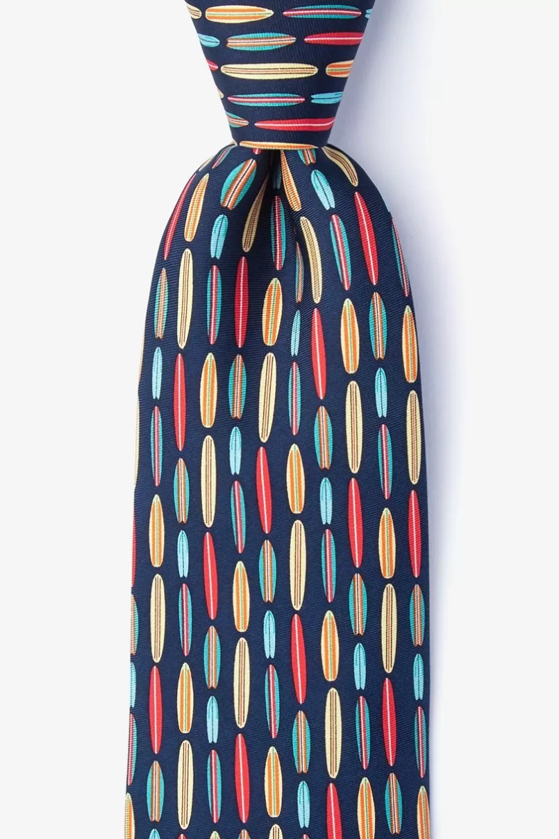 Ties Surf's Up Navy Blue Tie NavyBlue Discount
