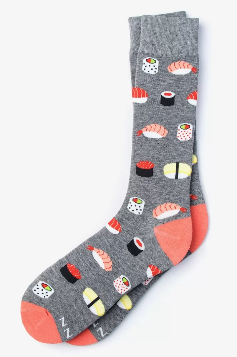 Ties Sushi Sock Gray Flash Sale