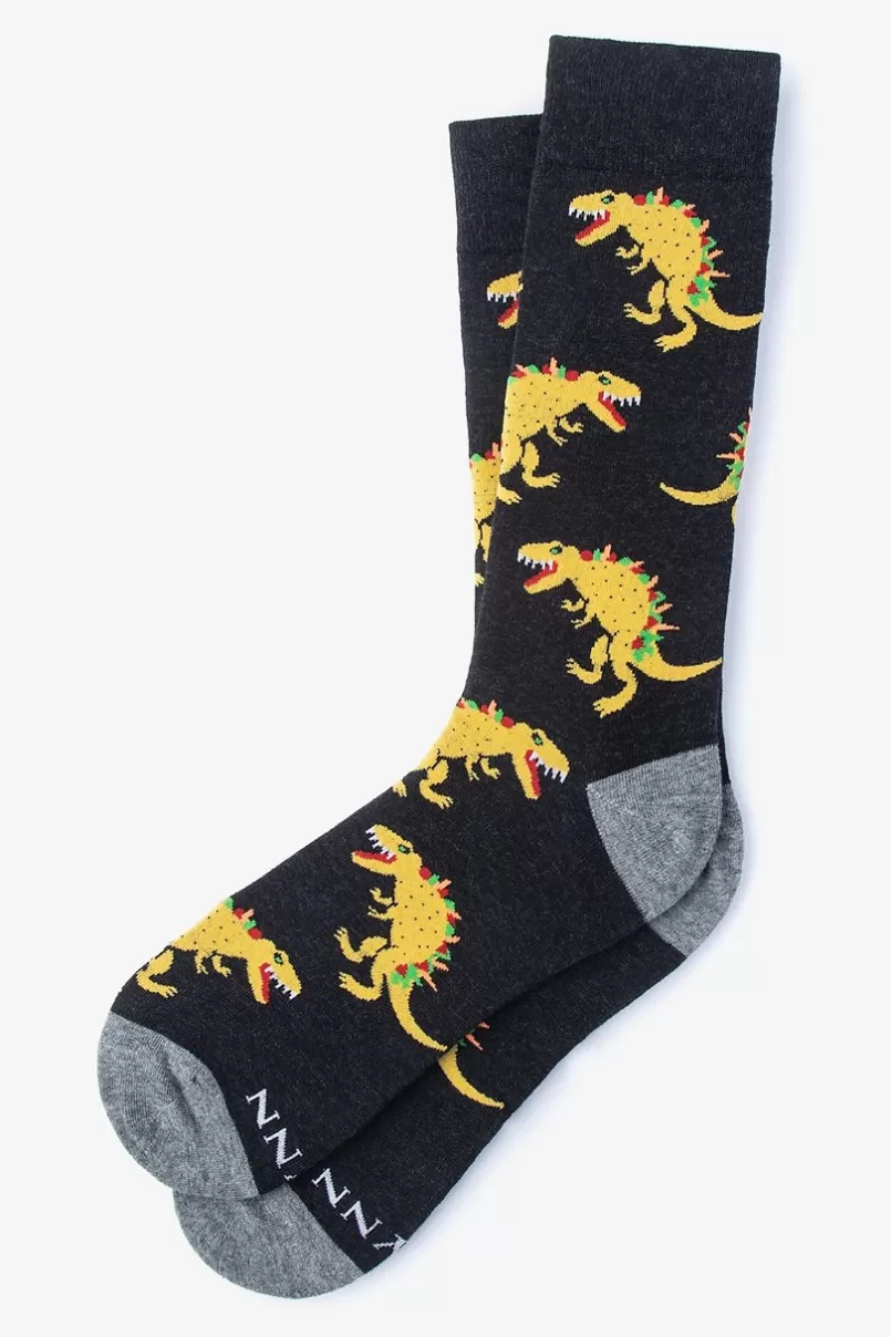 Ties Tacosaurus Rex Sock Black Store