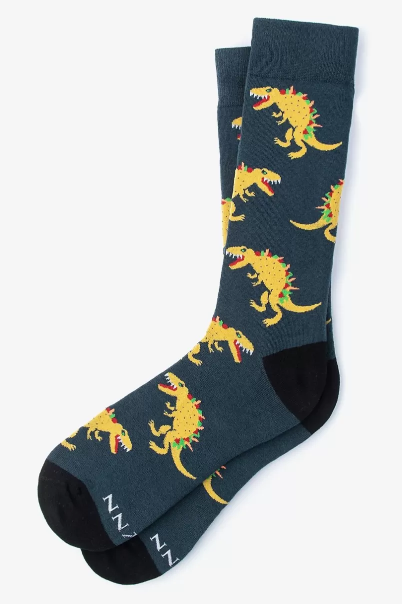 Ties Tacosaurus Rex Sock Slate Best Sale