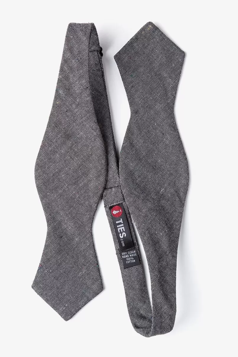 Ties Teague Diamond Tip Bow Tie Black Best