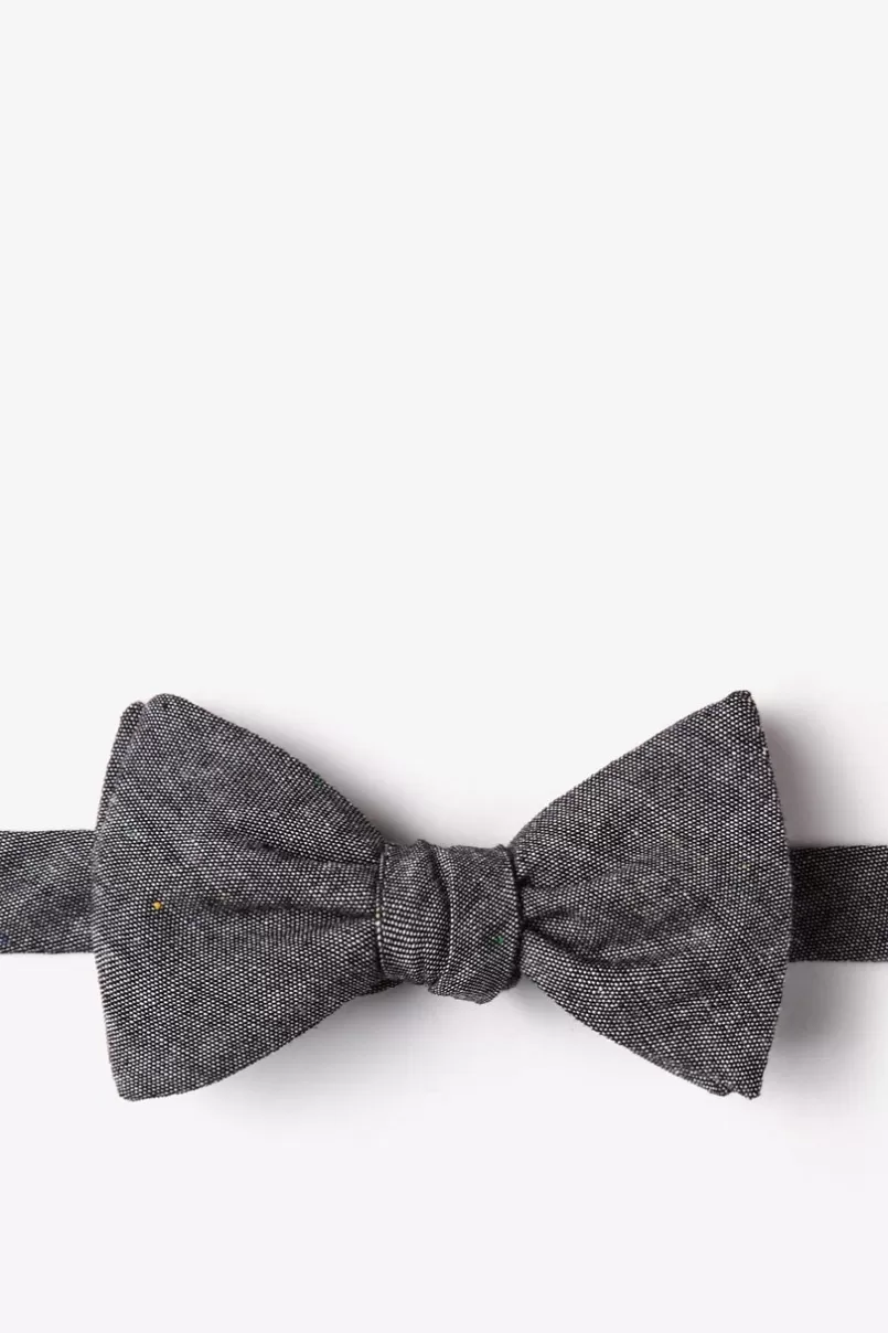 Ties Teague Black Self-Tie Bow Tie Store
