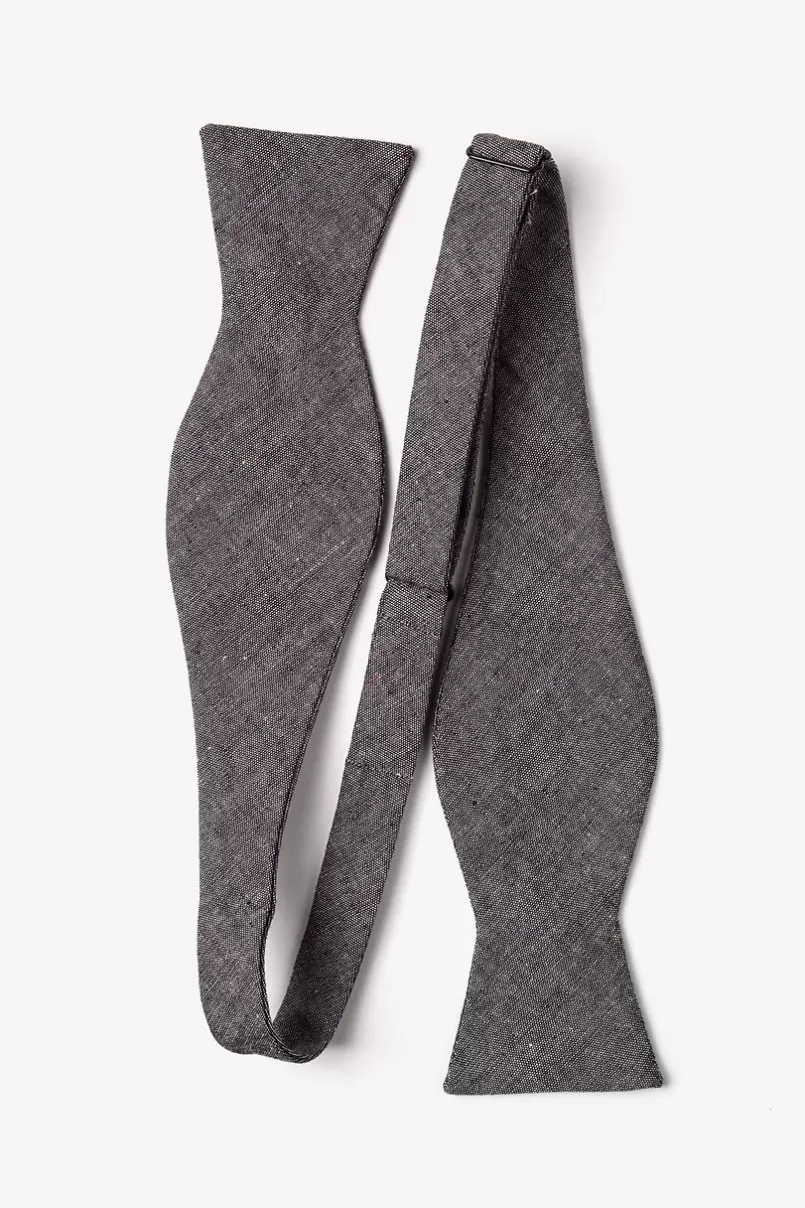 Ties Teague Black Self-Tie Bow Tie Store