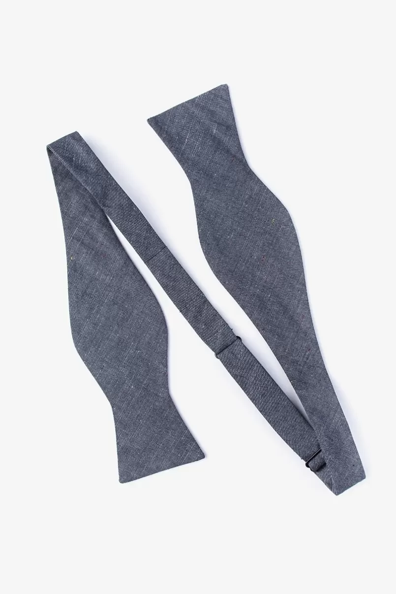 Ties Teague Self-Tie Bow Tie Charcoal Outlet