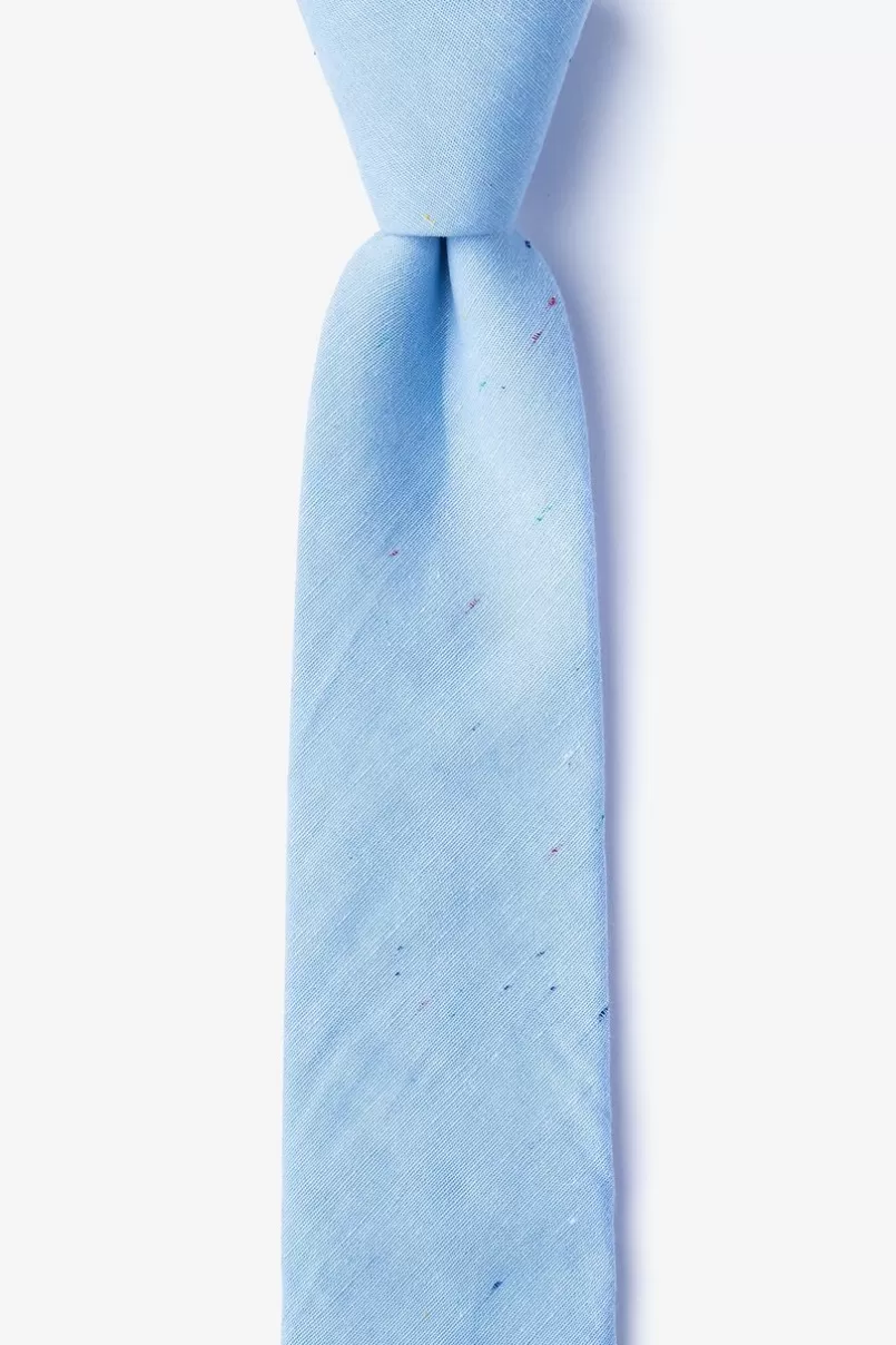 Ties Teague Light Blue Skinny Tie LightBlue Store
