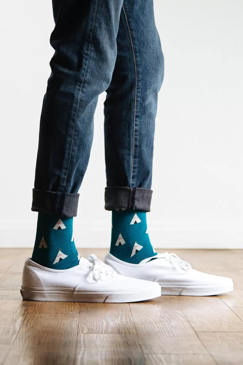 Ties Teepee Sock Teal Cheap