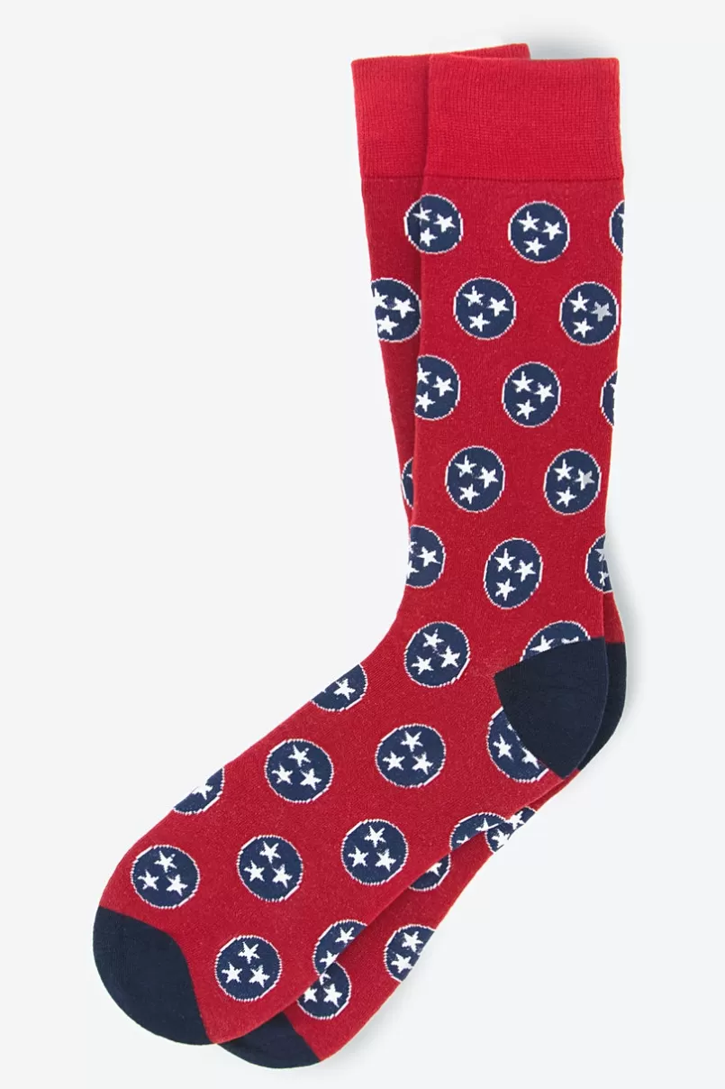 Ties Tennessee State Flag Red Sock Clearance