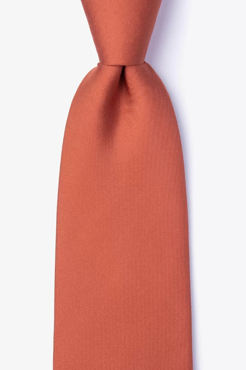 Ties Terra Cotta Extra Long Tie TerraCotta Outlet