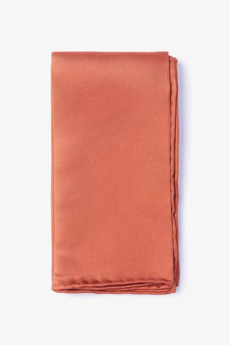 Ties Terra Cotta Pocket Square TerraCotta Sale