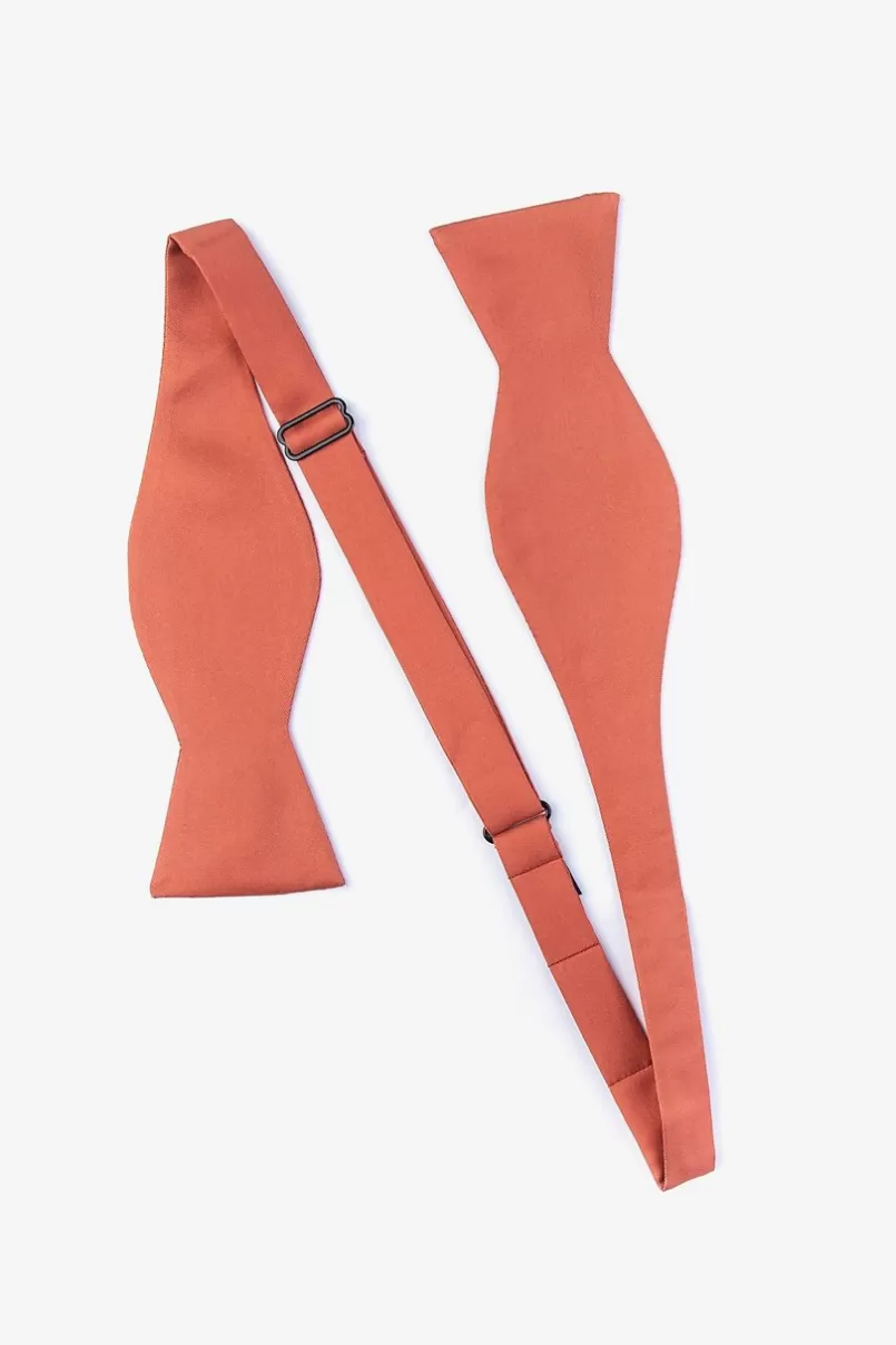 Ties Terra Cotta Self-Tie Bow Tie TerraCotta New