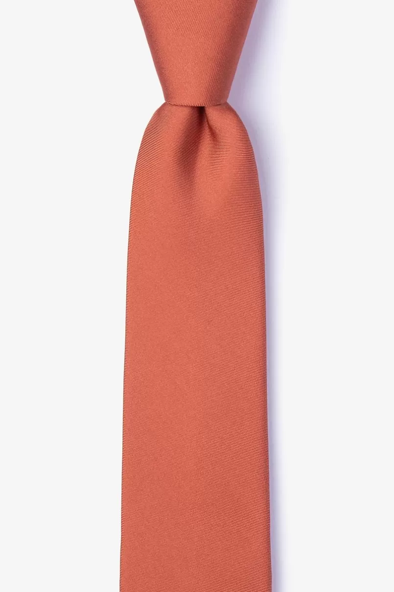Ties Terra Cotta Skinny Tie TerraCotta Sale