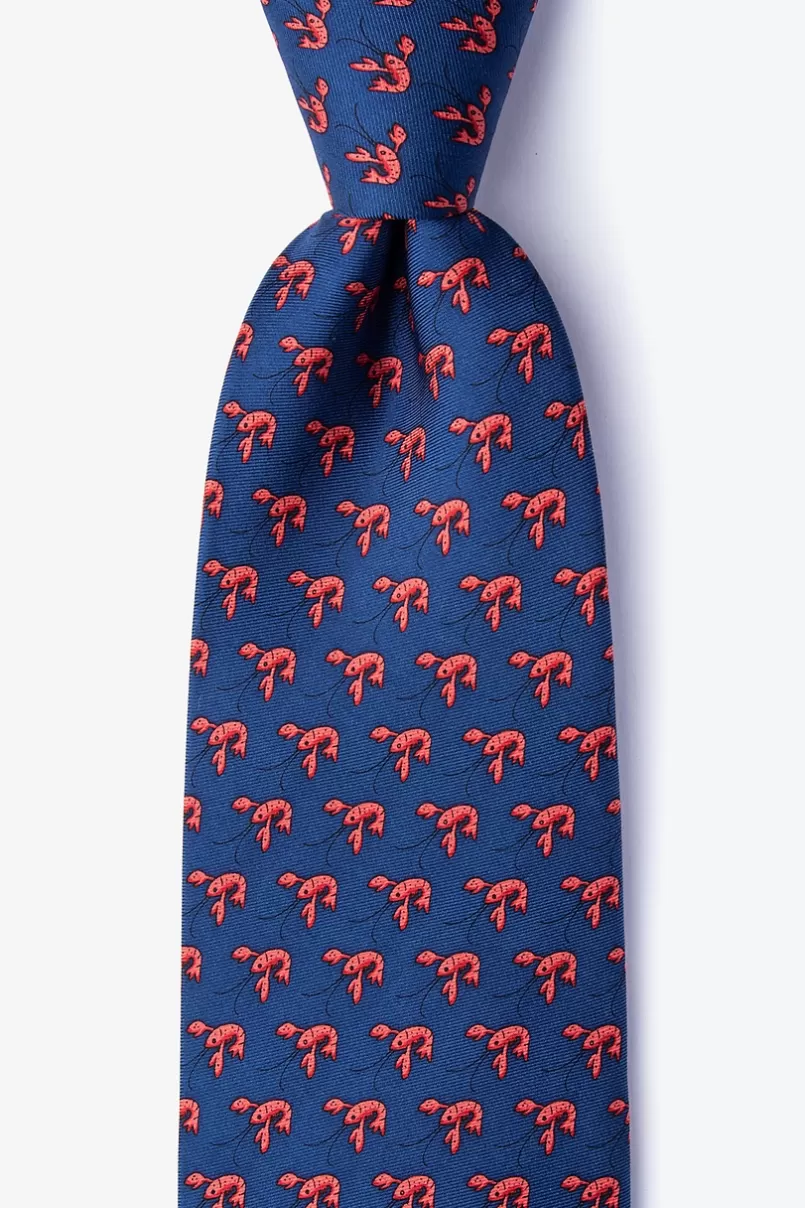 Ties That Fish Cray Navy Blue Extra Long Tie NavyBlue Clearance