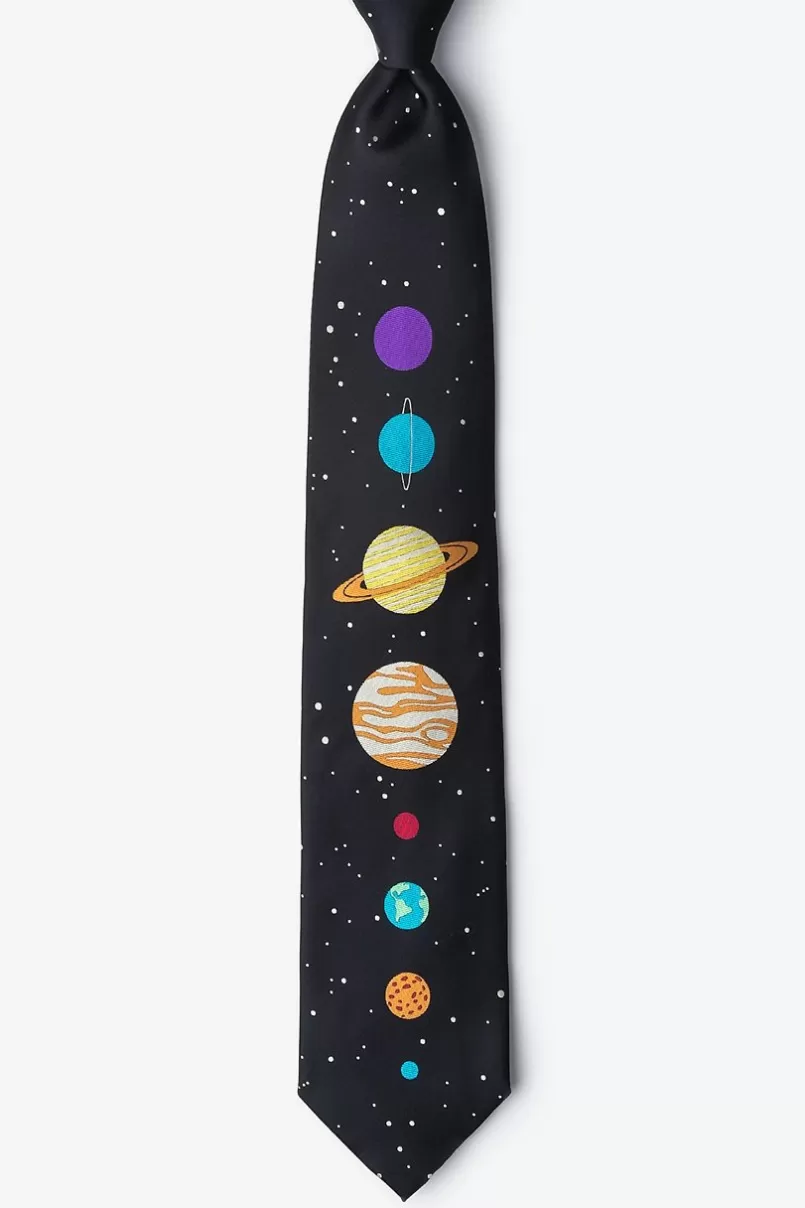 Ties The 8 Planets Black Tie Hot
