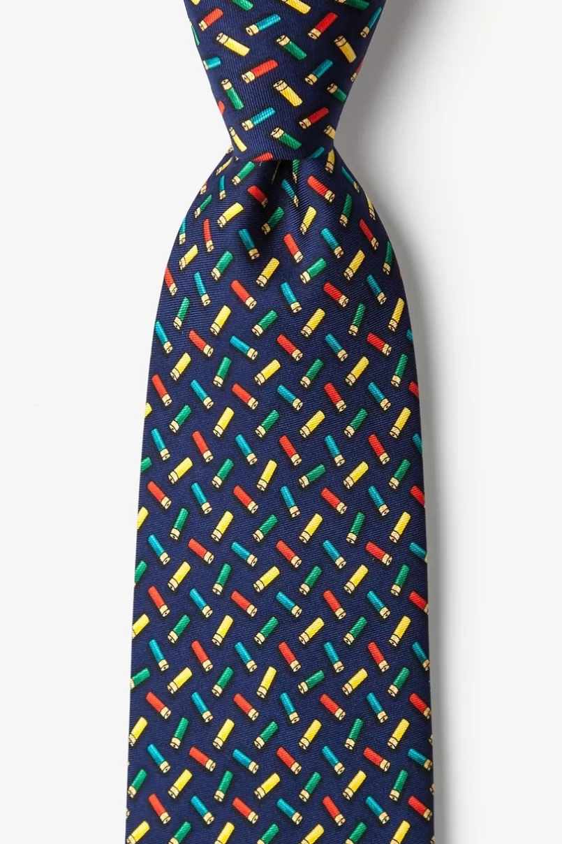 Ties The Buck Starts Here Navy Blue Tie New