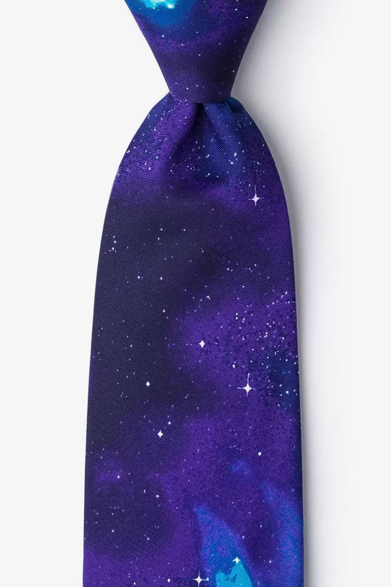 Ties The Cosmos Purple Extra Long Tie Flash Sale