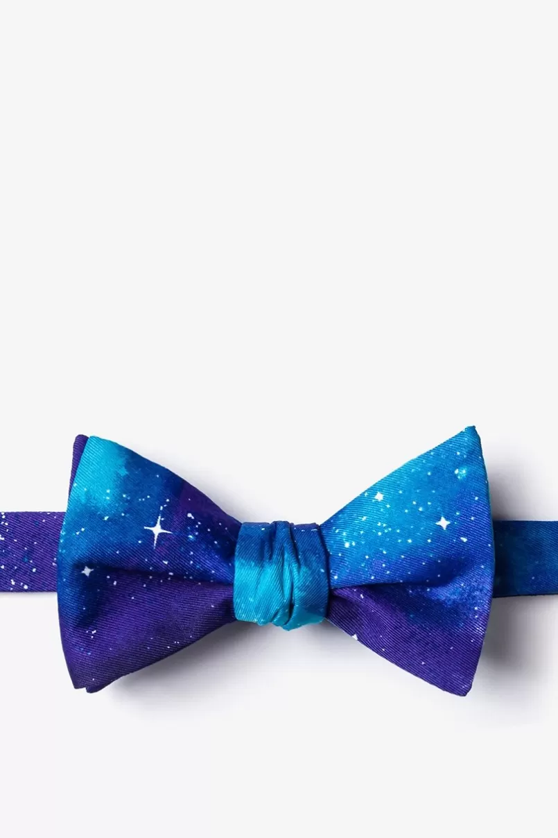 Ties The Cosmos Purple Self-Tie Bow Tie Hot