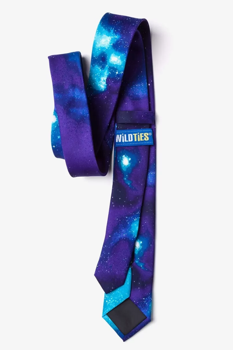 Ties The Cosmos Purple Skinny Tie Shop