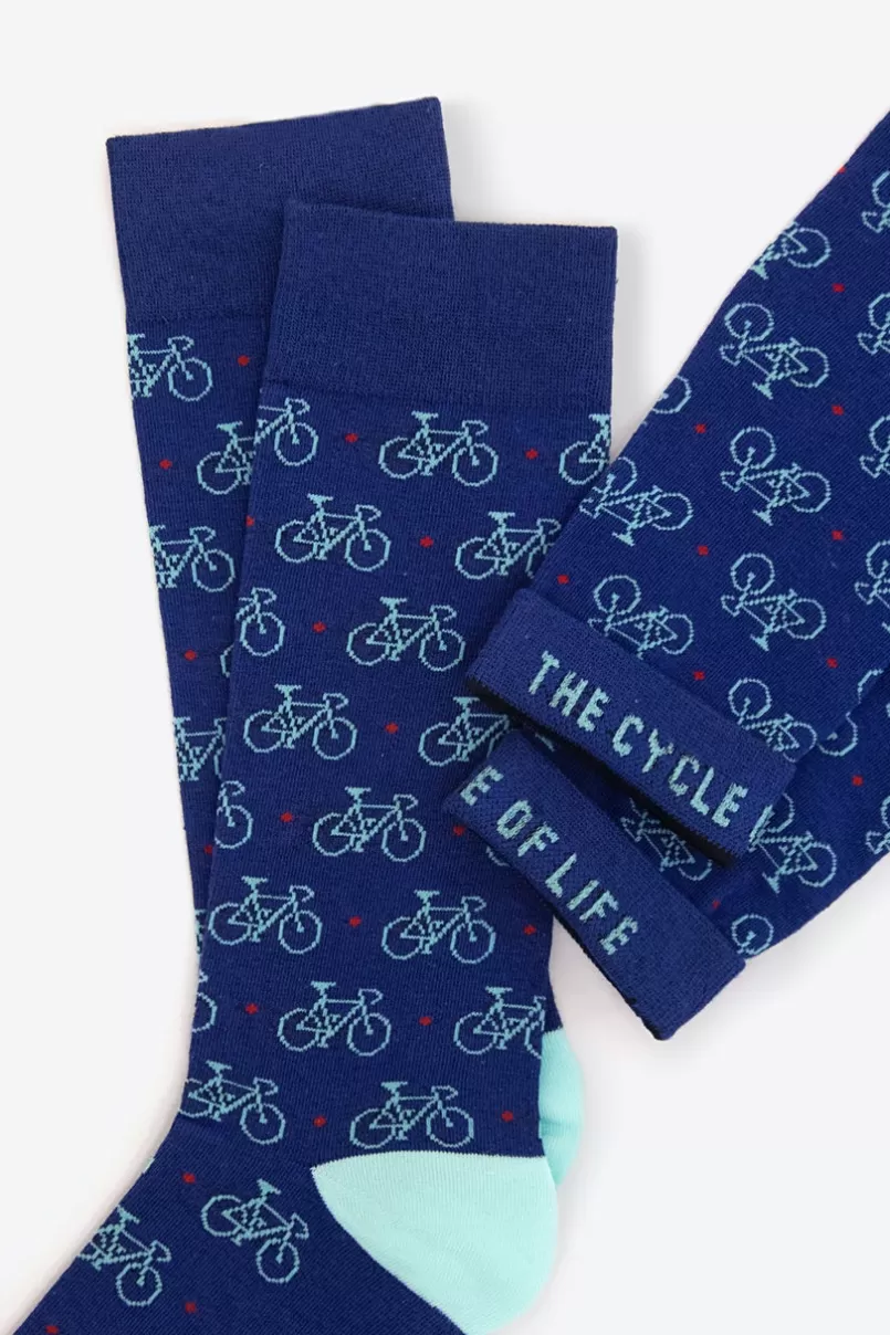 Ties The Cycle Of Life Sock Blue Cheap