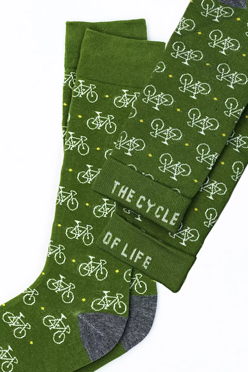 Ties The Cycle Of Life Sock Green Best