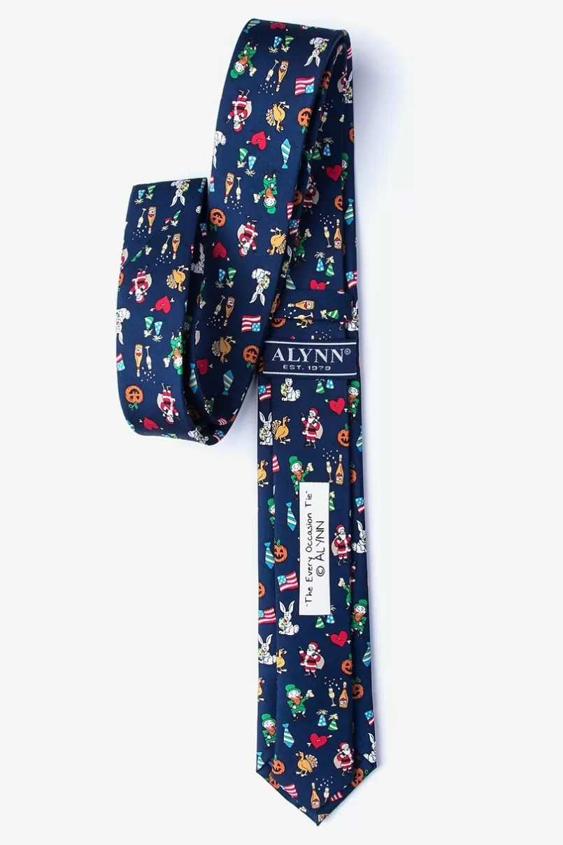 Ties The Every Occasion Navy Blue Skinny Tie Flash Sale