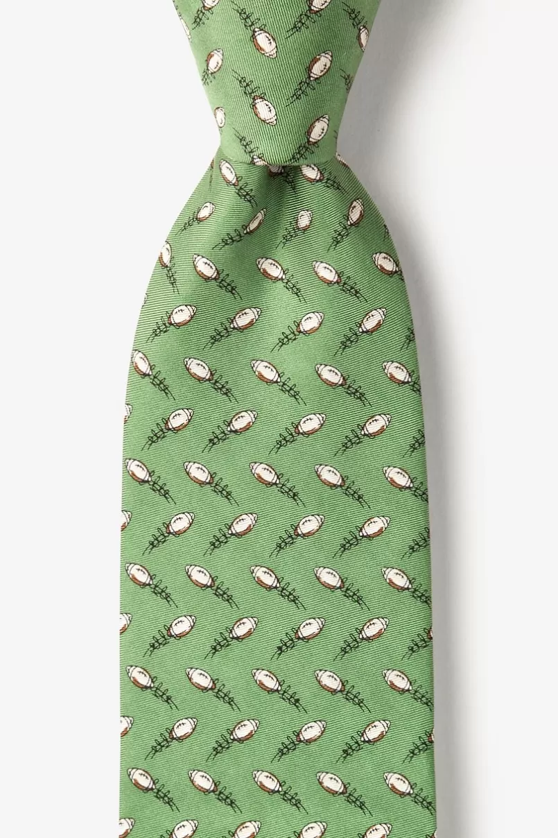 Ties The Perfect Spiral Green Extra Long Tie New