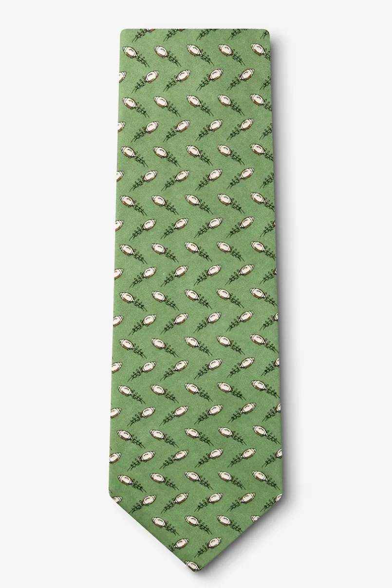 Ties The Perfect Spiral Green Extra Long Tie New