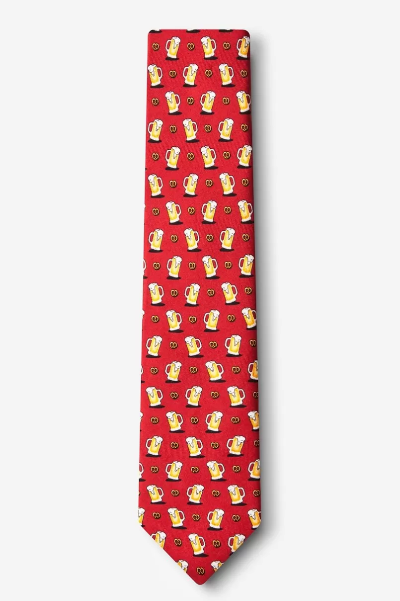Ties These Pretzels Are Making Me Thirsty Red Skinny Tie Shop