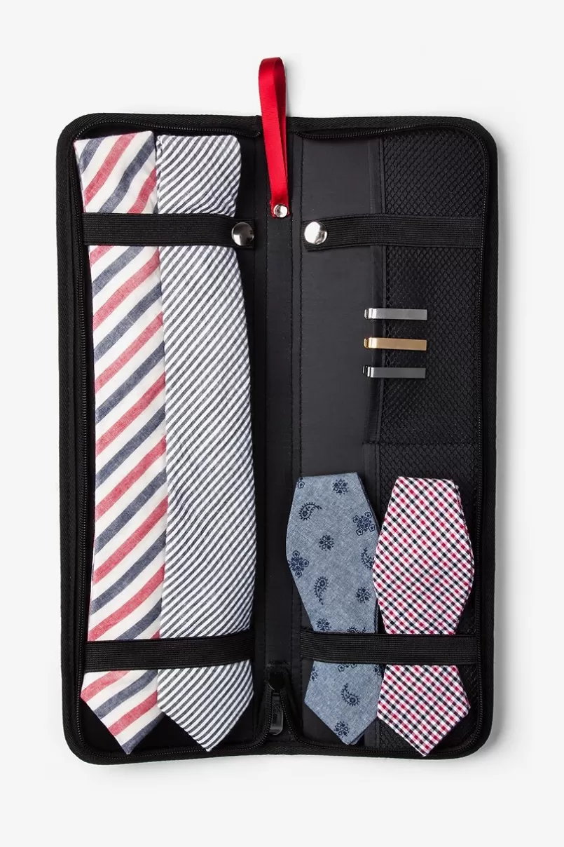 Ties Tie & Accessory Travel Black Tie Case Hot