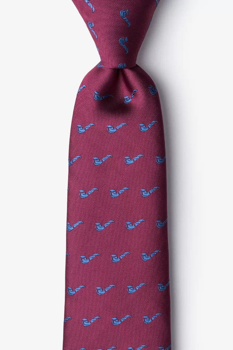 Ties Tobacco Pipes Tie Burgundy Best