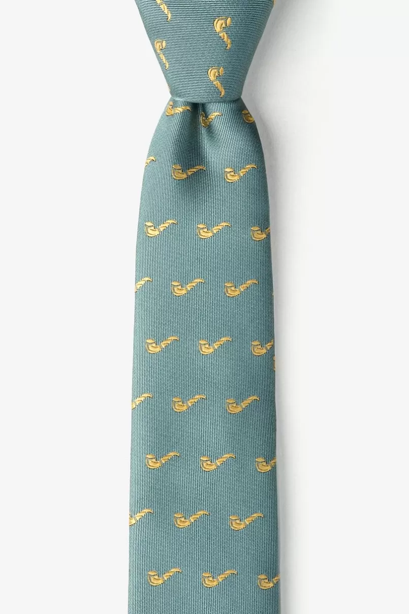 Ties Tobacco Pipes Skinny Tie Green Clearance