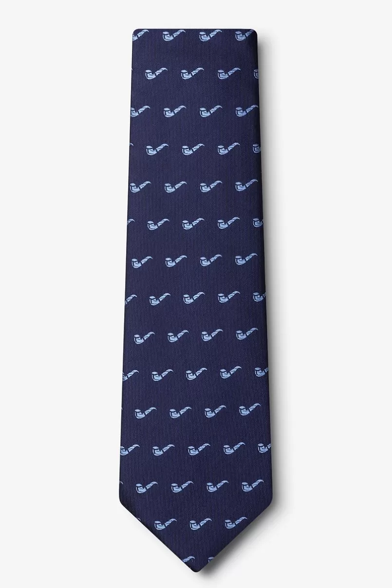 Ties Tobacco Pipes Navy Blue Tie NavyBlue Outlet