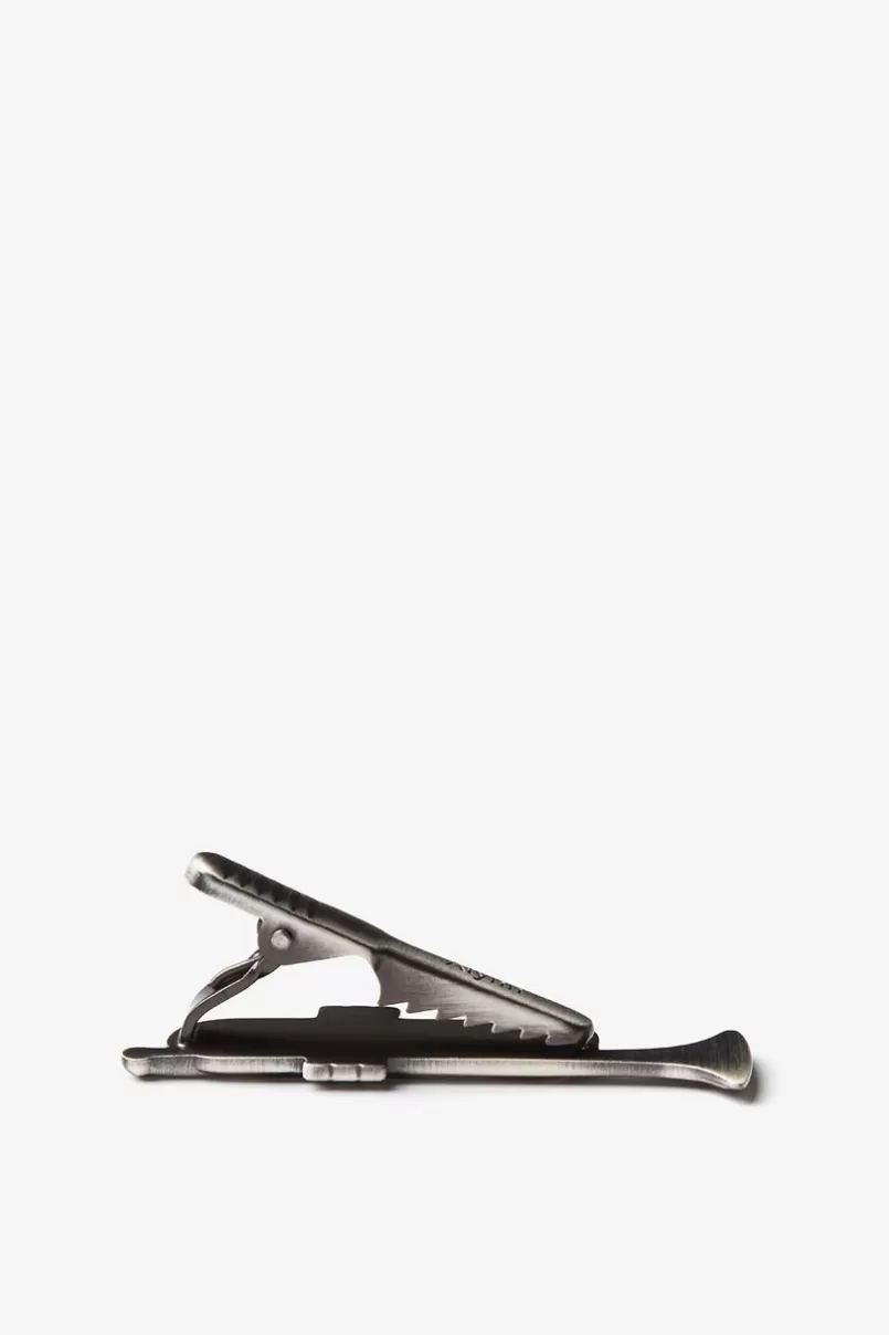 Ties Toot Your Own Horn Antiqued Silver Tie Bar Hot