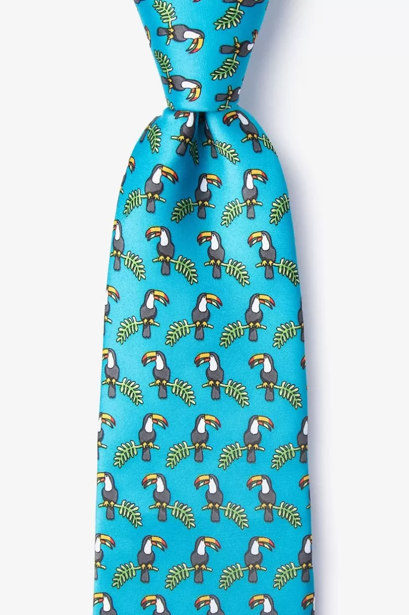 Ties Toucans Tie Turquoise Best Sale